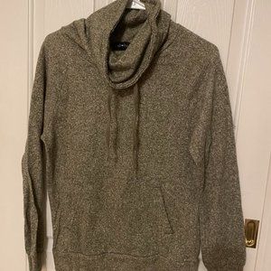 Olive Green Cowl Neck Sweatshirt